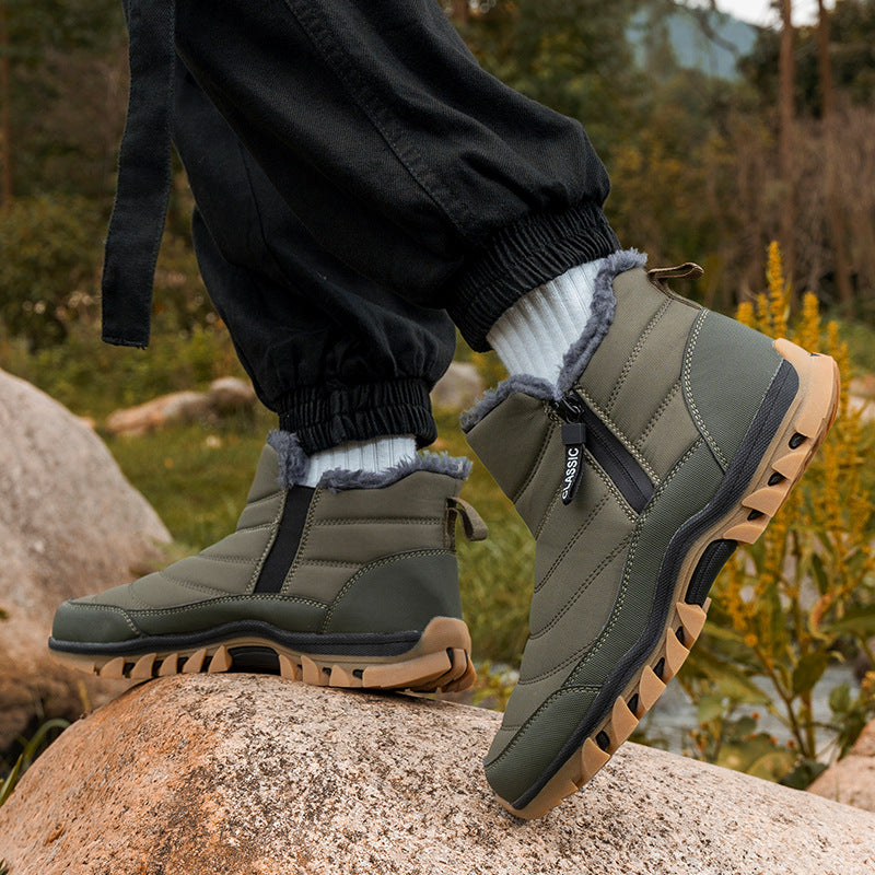 SnowSafe™ Zip Boots — Waterproof Warmth in Every Step