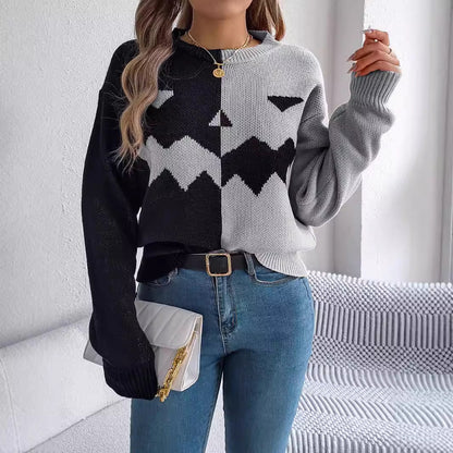Halloween Ghost Knit Sweater